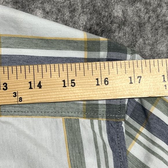 VANS Off The Wall Shirt Mens S Plaid Button Up Blue Pockets Skateboarding - Picture 9 of 17